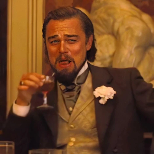 Leonardo DiCaprio Laughing